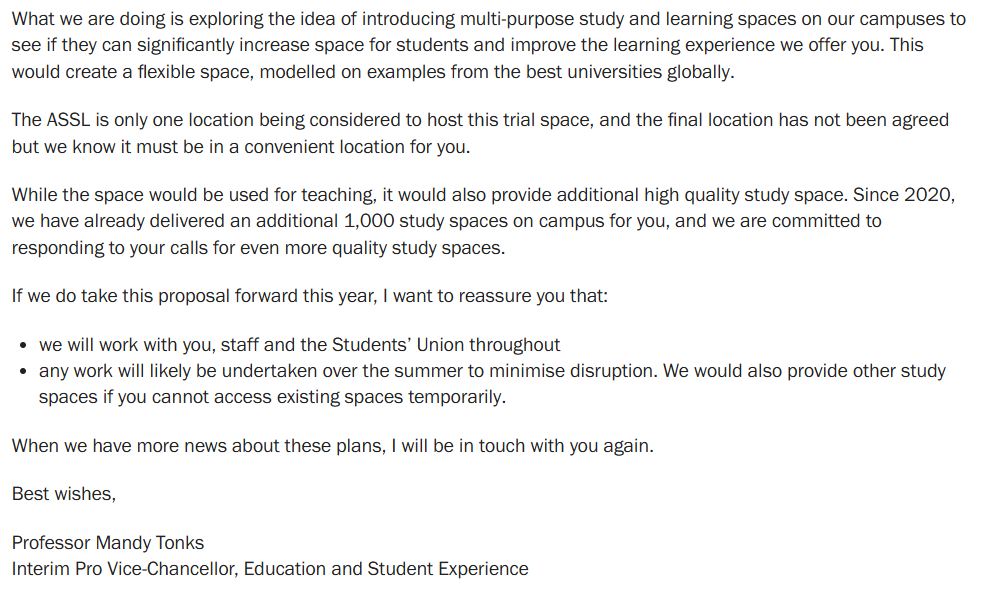 Part 2 of a statement by Cardiff University
